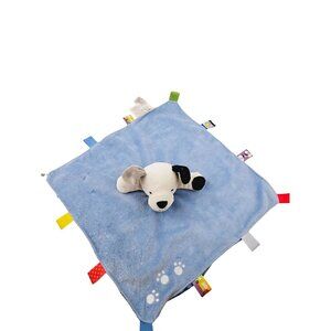 Taggies Plush Baby Lovey Blanket Puppy Sensory Tags Security Blanket Blue 2012